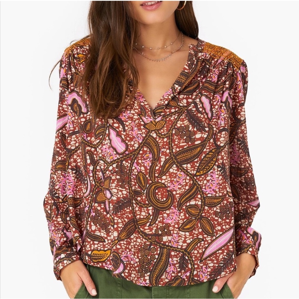NWT Xirena The Aimi Blouse in‎ Earth Size Small